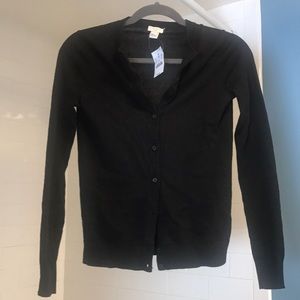 Black J. crew cardigan